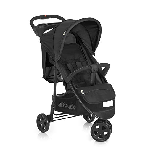 Hauck Citi Neo II - Silla de paseo de 3 ruedas, respaldo reclinable, plegado compacto, plegado con solo una mano, nacimiento hasta 25 kg, ultra ligero, solo 7.5 kg, bandeja con botellero, negro/gris Hauck Citi Neo II - Silla de paseo de 3 ruedas, respaldo reclinable, plegado compacto, plegado con solo una mano, nacimiento hasta 25 kg, ultra ligero, solo 7.5 kg, bandeja con botellero, negro/gris