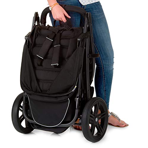 Hauck Rapid 3 - silla de paseo de 3 ruedas con posiciones en respaldo, plegado compacto, plegando con solo una mano, manillar regulable, desde nacimiento hasta 25kg, caviar turquoise (negro, azul) Hauck Rapid 3 - silla de paseo de 3 ruedas con posiciones en respaldo, plegado compacto, plegando con solo una mano, manillar regulable, desde nacimiento hasta 25kg, caviar turquoise (negro, azul)