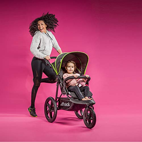 Hauck Runner - Silla de Paseo con 3 Ruedas Neumaticas, Plegado Compacto, Ruedas XL, con Camara de Aire, para Recien Nacidos, apto para Niños hasta 25kg, color Negro (Black Neon Yellow) Hauck Runner - Silla de Paseo con 3 Ruedas Neumaticas, Plegado Compacto, Ruedas XL, con Camara de Aire, para Recien Nacidos, apto para Niños hasta 25kg, color Negro (Black Neon Yellow)