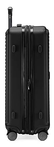 HAUPTSTADTKOFFER - Juego de 3 maletas extensibles – Trolley cabina de de 55 cm, Equipaje de tamaño mediano 68 cm + maleta grande para viaje 77 cm, cáscara dura ABS, TSA, Negro HAUPTSTADTKOFFER - Juego de 3 maletas extensibles – Trolley cabina de de 55 cm, Equipaje de tamaño mediano 68 cm + maleta grande para viaje 77 cm, cáscara dura ABS, TSA, Negro