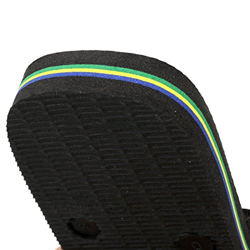 Havaianas Brasil, Chanclas Unisex Adulto, Negro (Black 0090), 41-42 EU