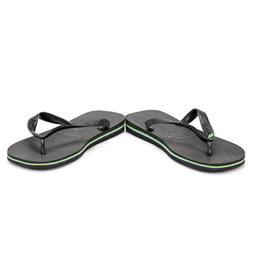 Havaianas Brasil, Chanclas Unisex Adulto, Negro (Black 0090), 41-42 EU