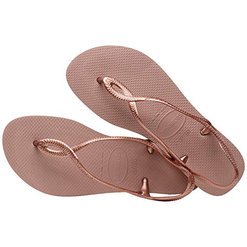 Havaianas Luna, Sandalias de Talón Abierto para Mujer, Rosa (Crocus Rose 3544), 35/36 EU