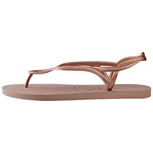 Havaianas Luna, Sandalias de Talón Abierto para Mujer, Rosa (Crocus Rose 3544), 35/36 EU