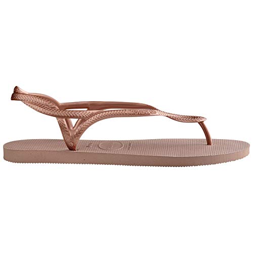 Havaianas Luna, Sandalias de Talón Abierto para Mujer, Rosa (Crocus Rose 3544), 35/36 EU