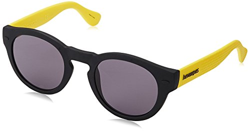 Havaianas TRANCOSO/M Y1 22B Gafas de sol, Negro (Black Yellow/Grey Grey), 49 Unisex Adulto