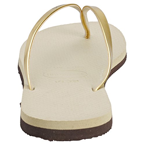 Havaianas You Metallic, Sandalias para Mujer, Dorado (Sand Grey/Light Golden), 39/40 EU Havaianas You Metallic, Sandalias para Mujer, Dorado (Sand Grey/Light Golden), 39/40 EU