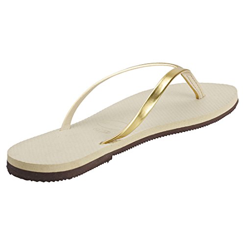 Havaianas You Metallic, Sandalias para Mujer, Dorado (Sand Grey/Light Golden), 39/40 EU Havaianas You Metallic, Sandalias para Mujer, Dorado (Sand Grey/Light Golden), 39/40 EU