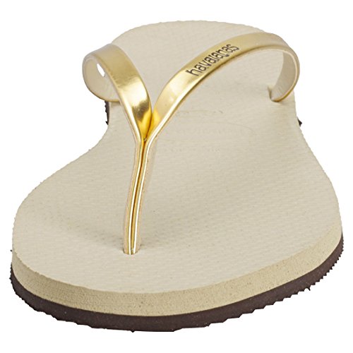 Havaianas You Metallic, Sandalias para Mujer, Dorado (Sand Grey/Light Golden), 39/40 EU Havaianas You Metallic, Sandalias para Mujer, Dorado (Sand Grey/Light Golden), 39/40 EU