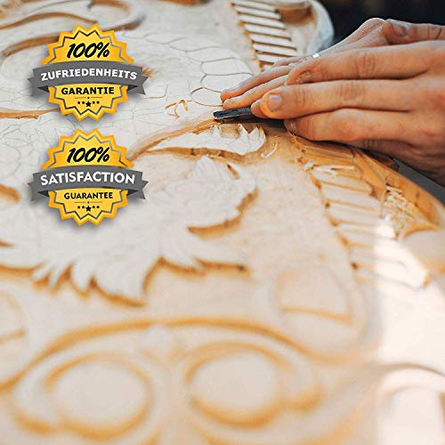 Hawerk Juego de Herramientas para Tallar Madera para Principiantes y Profesionales | 12 Cinceles + 3 Piedras de Afilar + Estuche Hawerk Hawerk Juego de Herramientas para Tallar Madera para Principiantes y Profesionales | 12 Cinceles + 3 Piedras de Afilar + Estuche Hawerk