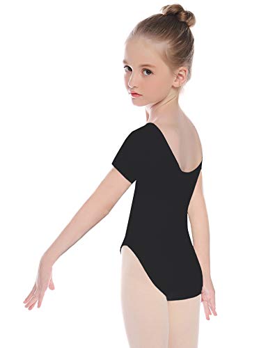 Hawiton Maillot de Gimnasia Ritmica niña 2-10 Años,algodón Elástico de Ballet Body Leotards Gymnastics