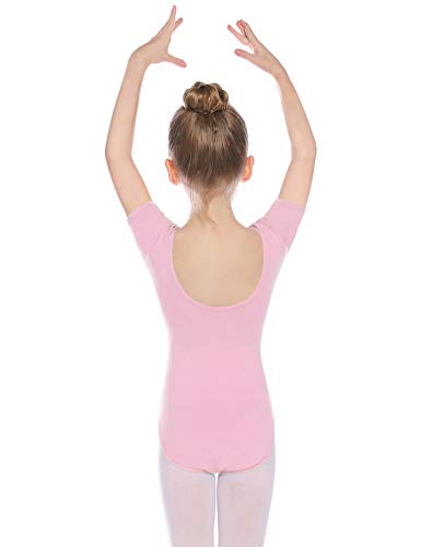 Hawiton Maillot de Gimnasia Ritmica niña 2-10 Años,algodón Elástico de Ballet Body Leotards Gymnastics