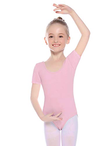 Hawiton Maillot de Gimnasia Ritmica niña 2-10 Años,algodón Elástico de Ballet Body Leotards Gymnastics