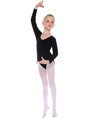 Hawiton Maillot de Gimnasia Ritmica niña 2-12 Años,algodón Elástico de Ballet Body Leotards Gymnastics