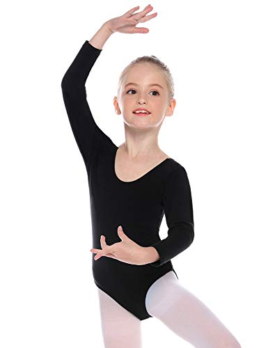 Hawiton Maillot de Gimnasia Ritmica niña 2-12 Años,algodón Elástico de Ballet Body Leotards Gymnastics