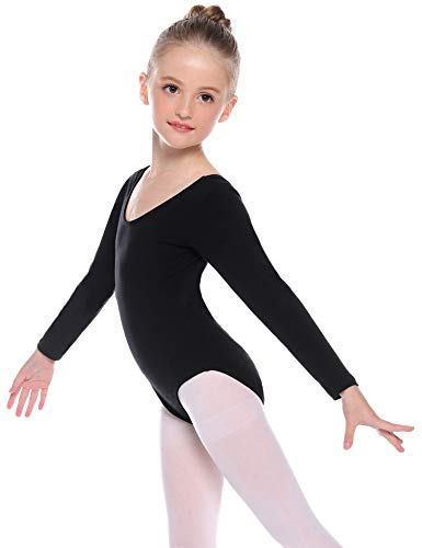 Hawiton Maillot de Gimnasia Ritmica niña 2-12 Años,algodón Elástico de Ballet Body Leotards Gymnastics