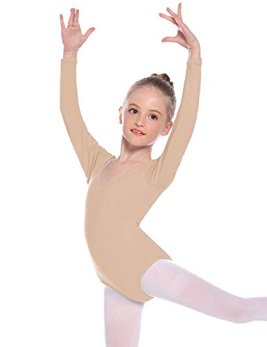 Hawiton Maillot de Gimnasia Ritmica niña 2-12 Años,algodón Elástico de Ballet Body Leotards Gymnastics