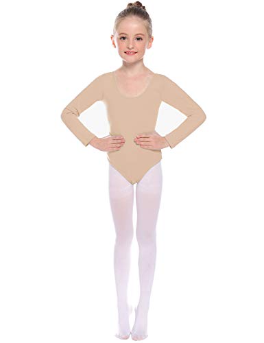 Hawiton Maillot de Gimnasia Ritmica niña 2-12 Años,algodón Elástico de Ballet Body Leotards Gymnastics