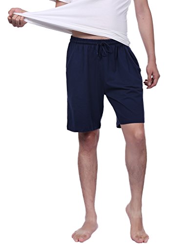 Hawiton Pantalones Cortos de Pijama para Hombre Algodón