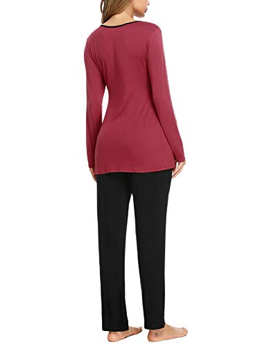 Hawiton Pijama de Lactancia Invierno Ropa Maternidad Hospital Premamá Conjuntos Embarazadas Algodón Mangas Largas Mujer Hawiton Pijama de Lactancia Invierno Ropa Maternidad Hospital Premamá Conjuntos Embarazadas Algodón Mangas Largas Mujer