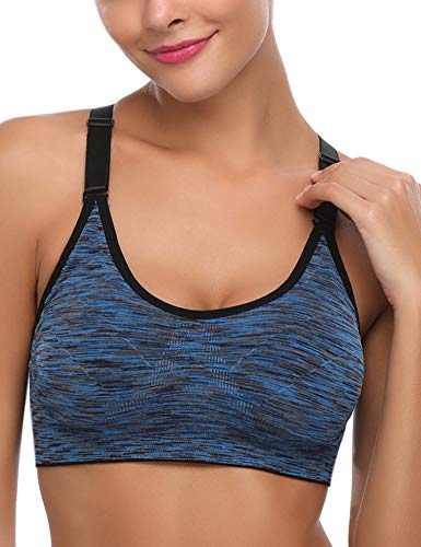 Hawiton Sujetadores Deportivos Mujer con Almohadillas Extraíbles Espalda Sujetador Deporte Mujer Sin Costuras con Relleno Yoga Racerback Top Gimnasio Fitness Ejercicio, Pack 1/3 Hawiton Sujetadores Deportivos Mujer con Almohadillas Extraíbles Espalda Sujetador Deporte Mujer Sin Costuras con Relleno Yoga Racerback Top Gimnasio Fitness Ejercicio, Pack 1/3