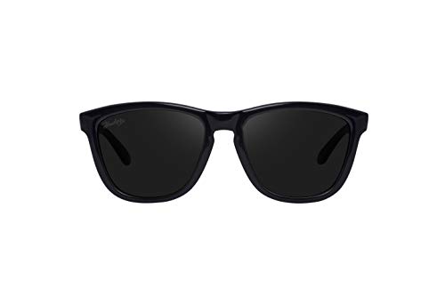 HAWKERS Gafas de Sol ONE Diamond Black, para Hombre y Mujer, con Montura Negra Brillante y Lente Oscura, Protección UV400
