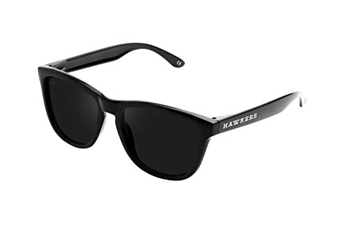 HAWKERS Gafas de Sol ONE Diamond Black, para Hombre y Mujer, con Montura Negra Brillante y Lente Oscura, Protección UV400