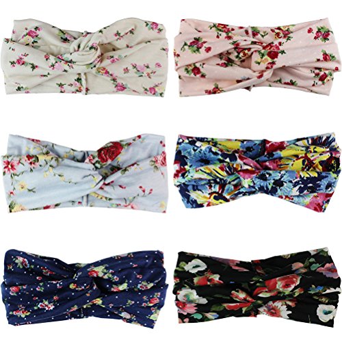 HBF 6 Piezas Turbantes Mujer Venda De Pelo Elástica Cinta Para El Pelo Accesorio Para Cabeza HBF 6 Piezas Turbantes Mujer Venda De Pelo Elástica Cinta Para El Pelo Accesorio Para Cabeza