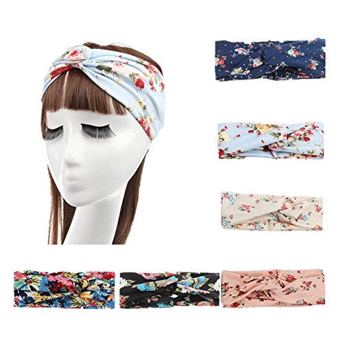 HBF 6 Piezas Turbantes Mujer Venda De Pelo Elástica Cinta Para El Pelo Accesorio Para Cabeza HBF 6 Piezas Turbantes Mujer Venda De Pelo Elástica Cinta Para El Pelo Accesorio Para Cabeza