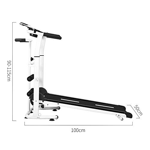 HBL-SPORT Máquina de Correr mecánica Plegable en el hogar Mudo, máquina en Funcionamiento, alargamiento, Gimnasio, Equipo de pérdida de Peso, torcedura, Ejercicios Abdominales