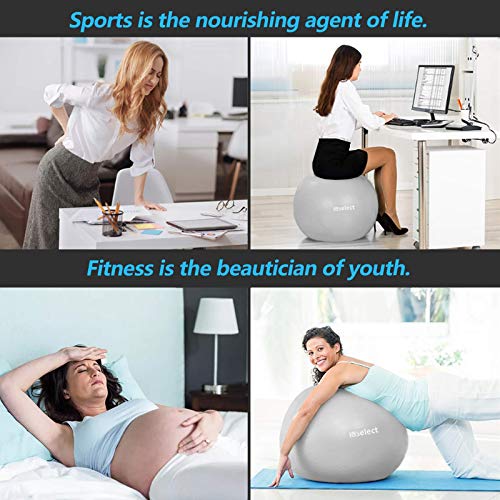 HBselect Balones De Ejercicio Fitness Pelota Pilates Embarazadas Bola De Equilibrio Fitness para Gimnasio Yoga HBselect Balones De Ejercicio Fitness Pelota Pilates Embarazadas Bola De Equilibrio Fitness para Gimnasio Yoga