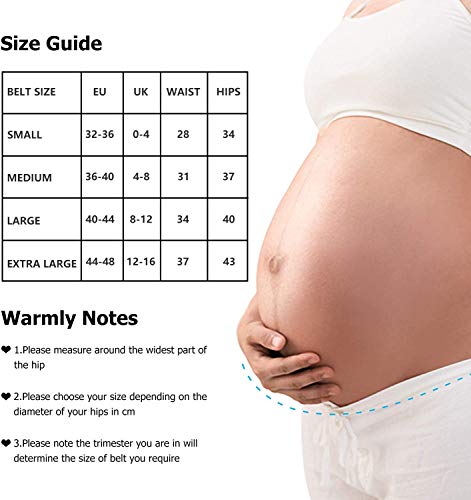 HBselect Fajas De Embarazo para Premamá Pack 3 Multicolor Banda Faja para Soporte Abdominal Durante El Embarazo con 3 Hebillas De Extensión Cintura para Embarazadas