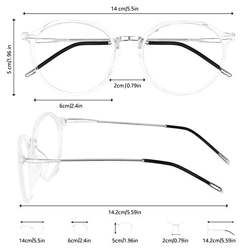 HBselect Gafas Luz Azul Gafas Ordenador Ojos Protección Contra La Luz Azul Ligera Montura Tr90 Gafas Con Filtro Azul Gafas Para Ordenador Tablets Móvil Televisión