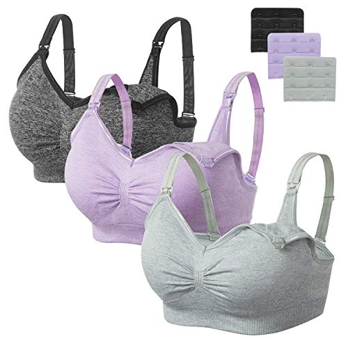 HBselect Sostén De Lactancia Sin Costuras Multicolor,Sujetador de Maternidad,Sujetadores para Premamá Multicolor Sostén Embarazada HBselect Sostén De Lactancia Sin Costuras Multicolor,Sujetador de Maternidad,Sujetadores para Premamá Multicolor Sostén Embarazada