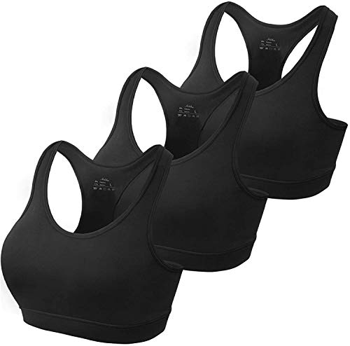 HBselect Sujetador Deportivo Mujer Material Cómodo Sin Costuras Almohadilla Desmontable para Gimnasio Yoga Bailar
