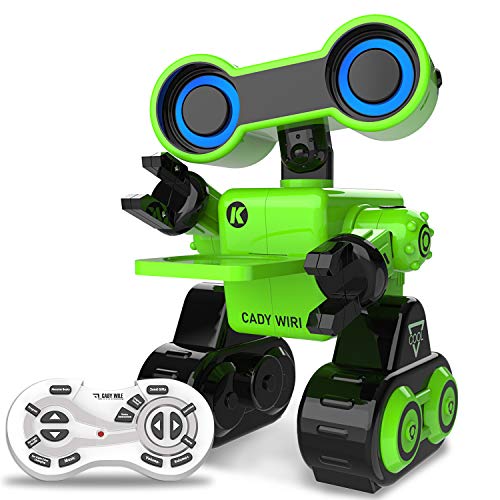 HBUDS Robot de Juguete para Niños, Recargable Robots de Control Remoto para Chicos Robot Inteligente Que Puede Hablar(Solo en inglés) Caminar, Danza, Grabaro Touch Control Robots Inteligentes (Verde)