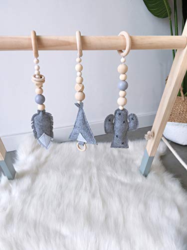 HB.YE Bebé Madera Juego Actividad Gimnasio Infantil Soporte de madera Juguete Plegable Decoración Juguete Educativo Para Niños Con Perchas 3pcs Estrella Nube Gota de agua Regalo recién nacido HB.YE Bebé Madera Juego Actividad Gimnasio Infantil Soporte de madera Juguete Plegable Decoración Juguete Educativo Para Niños Con Perchas 3pcs Estrella Nube Gota de agua Regalo recién nacido