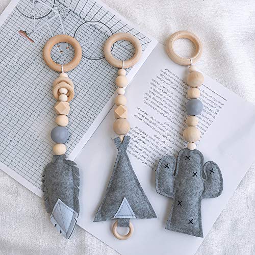 HB.YE Bebé Madera Juego Actividad Gimnasio Infantil Soporte de madera Juguete Plegable Decoración Juguete Educativo Para Niños Con Perchas 3pcs Estrella Nube Gota de agua Regalo recién nacido HB.YE Bebé Madera Juego Actividad Gimnasio Infantil Soporte de madera Juguete Plegable Decoración Juguete Educativo Para Niños Con Perchas 3pcs Estrella Nube Gota de agua Regalo recién nacido
