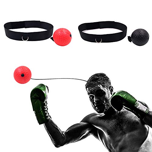 HCCX Lucha Speed ​​Ball, Lucha Caja Speedball, Reflex Entrenamiento de la Velocidad de Boxeo, Punch Muay Thai Equipo del Ejercicio,Negro