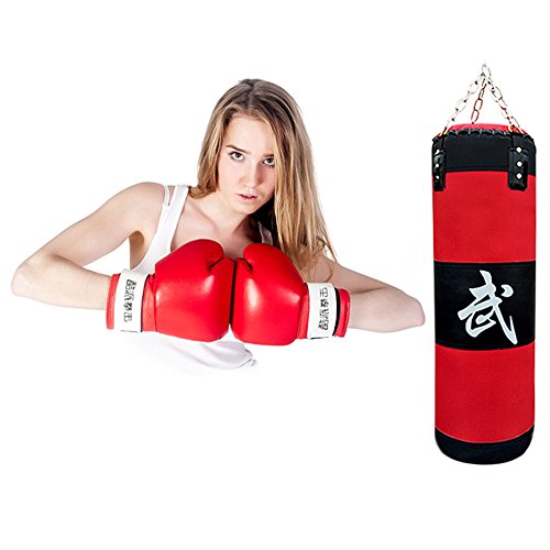 HCCX Saco De Arena De Boxeo 70 Cm Bolsa De Saco De Boxeo Saco De Boxeo Saco De Boxeo Saco De Boxeo De Entrenamiento De La Aptitud De MMA Vacío Bolsa De Boxeo Gancho Lucha Patadas Puñetazos