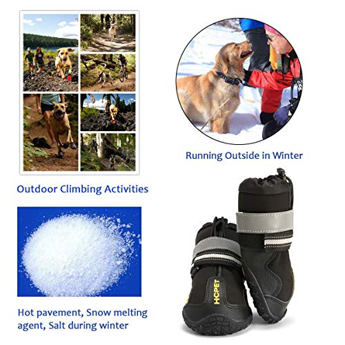 Hcpet Zapatos Perro, 4 Pcs Zapatos Antideslizantes para Perros con Resistente al Desgaste, Banda Interior Antideslizante y elástica Resistente para Mediano y Grandes Perros (6#) Hcpet Zapatos Perro, 4 Pcs Zapatos Antideslizantes para Perros con Resistente al Desgaste, Banda Interior Antideslizante y elástica Resistente para Mediano y Grandes Perros (6#)