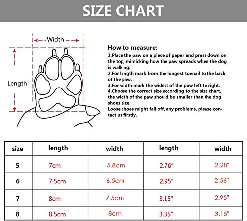 Hcpet Zapatos Perro, 4 Pcs Zapatos Antideslizantes para Perros con Resistente al Desgaste, Banda Interior Antideslizante y elástica Resistente para Mediano y Grandes Perros (6#) Hcpet Zapatos Perro, 4 Pcs Zapatos Antideslizantes para Perros con Resistente al Desgaste, Banda Interior Antideslizante y elástica Resistente para Mediano y Grandes Perros (6#)