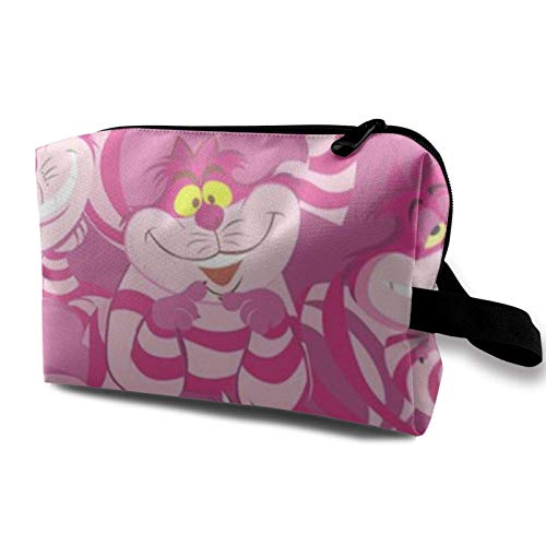 Hdadwy Bolsa de Maquillaje Bolsa de Almacenamiento Happy Alice 'S Cats Bolsa de cosméticos para Viajes Cosméticos Maquillaje Artículos de tocador Joyas