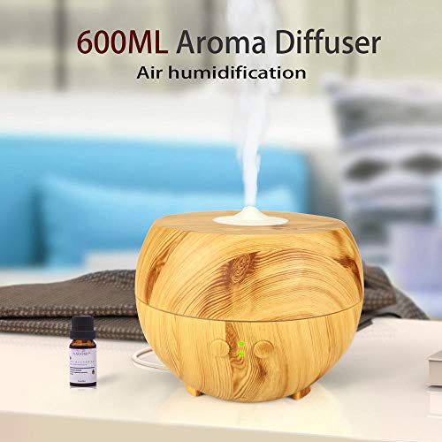 HDFIER ambientador humidificador coche Humidificador Aceites Esenciales Difusor Aromaterapia Ultrasonico Grano de madera caliente extensión creativa fragancia spray madera ligera grano