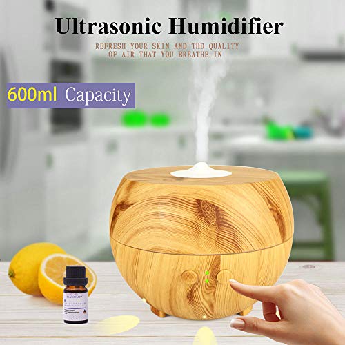 HDFIER ambientador humidificador coche Humidificador Aceites Esenciales Difusor Aromaterapia Ultrasonico Grano de madera caliente extensión creativa fragancia spray madera ligera grano