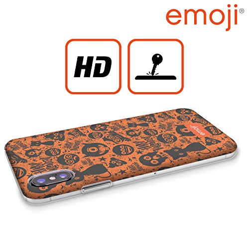 Head Case Designs Oficial Emoji® Gato Negro Patrones de Halloween Carcasa rígida Compatible con Apple iPhone 5 / iPhone 5s / iPhone SE 2016