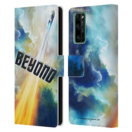 Head Case Designs Oficial Star Trek USS Enterprise NCC-1701 Adaptador de Cable Posters Más allá de XIII Carcasa de Cuero Tipo Libro Compatible con Honor 30 Pro / 30 Pro Plus