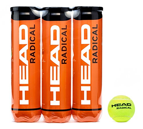 HEAD Radical - Pelota de tenis, color amarillo (Paquete triple) HEAD Radical - Pelota de tenis, color amarillo (Paquete triple)