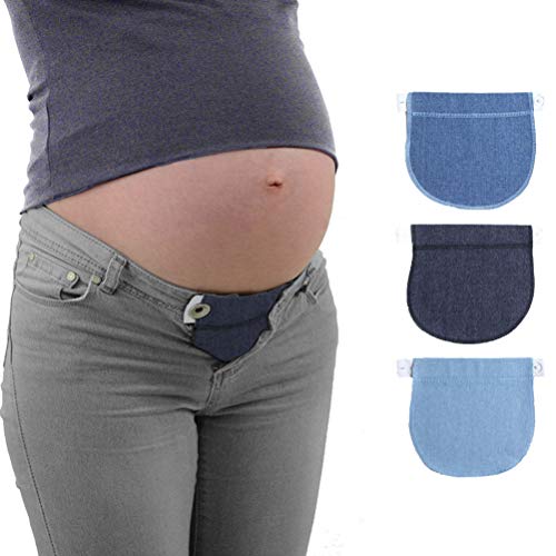 Healifty 3 Piezas Extensores de Cintura de Embarazo Alargador de Cintura Extensor de Cintura para Mujeres Embarazadas (Azul Marino, Azul Marino y Azul Claro) Healifty 3 Piezas Extensores de Cintura de Embarazo Alargador de Cintura Extensor de Cintura para Mujeres Embarazadas (Azul Marino, Azul Marino y Azul Claro)