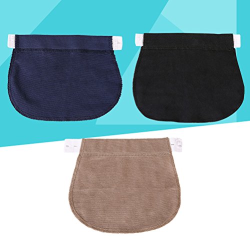 Healifty estensori para Pantalones de Embarazo Ajustable 3 PCS Healifty estensori para Pantalones de Embarazo Ajustable 3 PCS